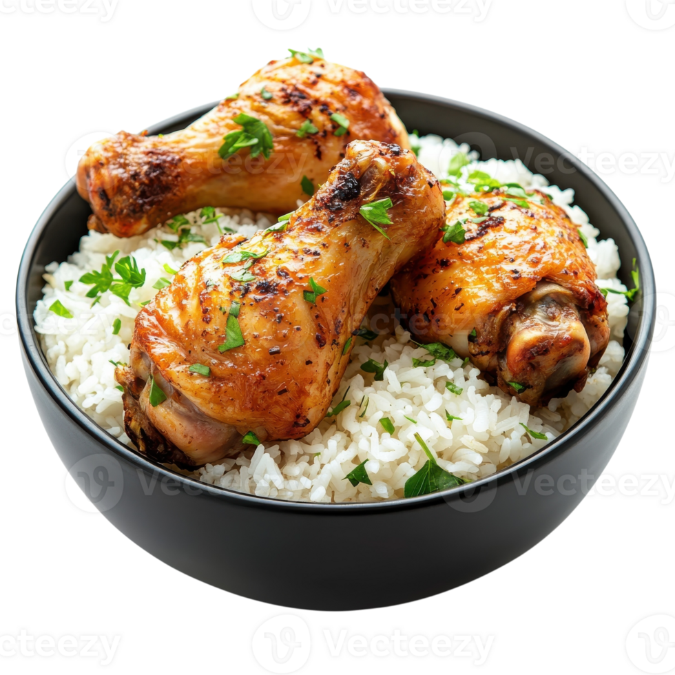 Roasted Chicken Drumsticks Food on transparent Background. png