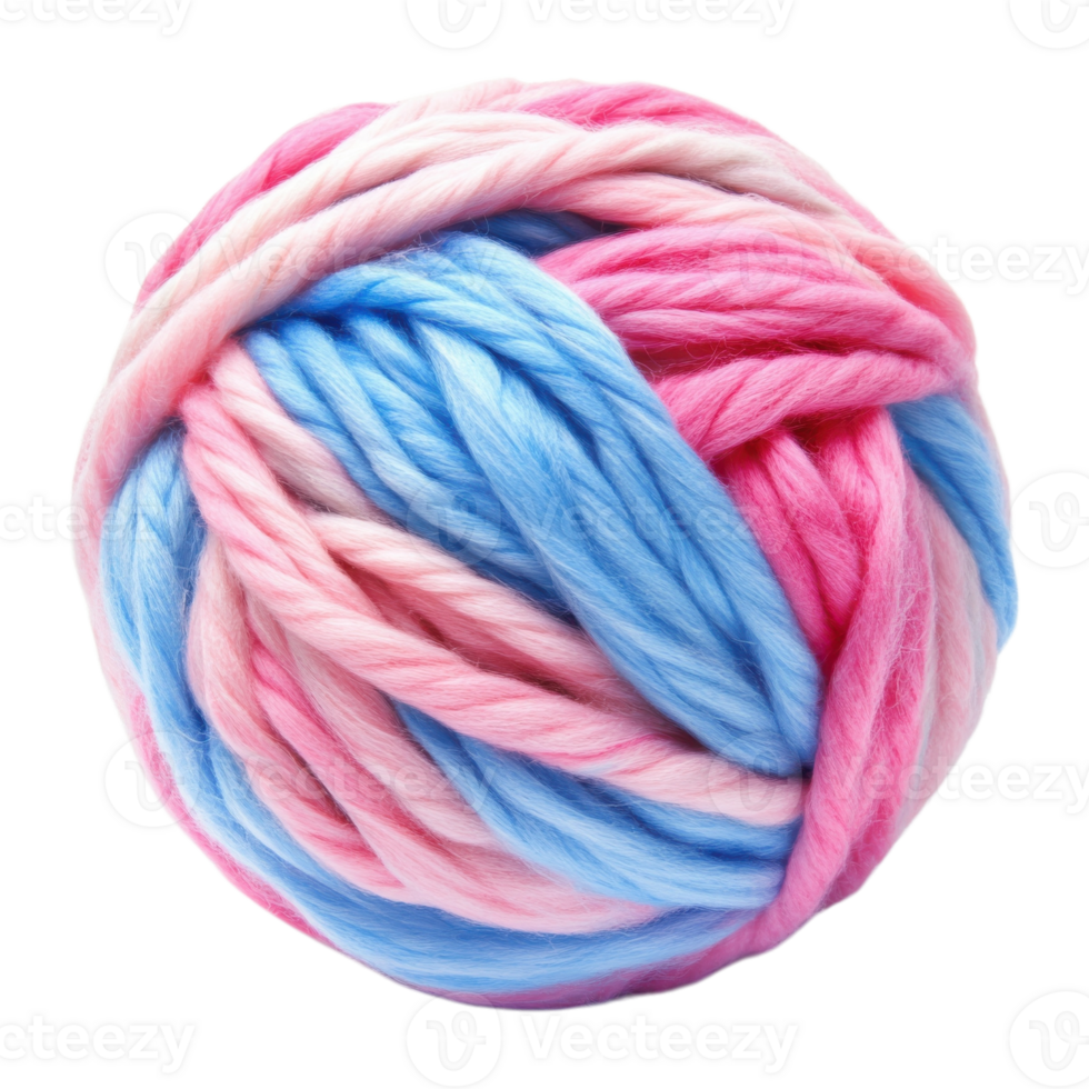 Soft Wool Ball for Knitters on transparent Background. png