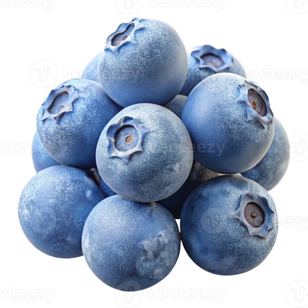 magnificent traditional A cluster of ripe blueberries covered in frost, macro photography, deep blue and icy white color palette, dramatic chiaroscuro lighting exclusive png