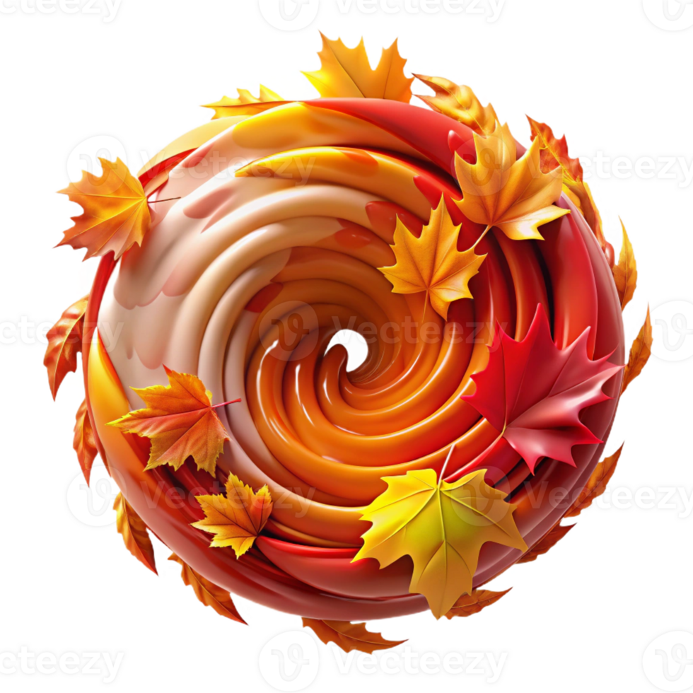 vibrant traditional A swirling vortex of autumn leaves, vibrant reds, oranges, and yellows, dynamic movement, dramatic lighting original png