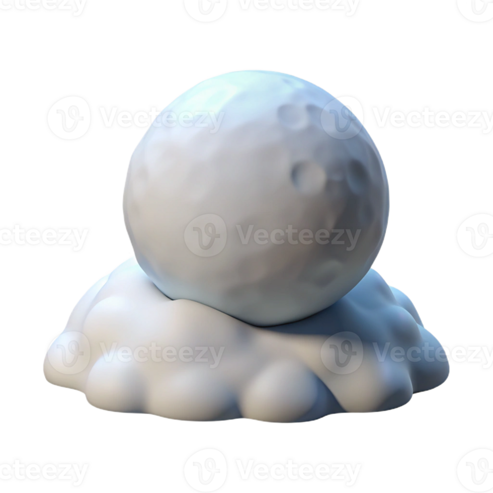 stunning traditional A single, perfect snowball rolling down a snow-covered hill, winter light, whimsical style exclusive png