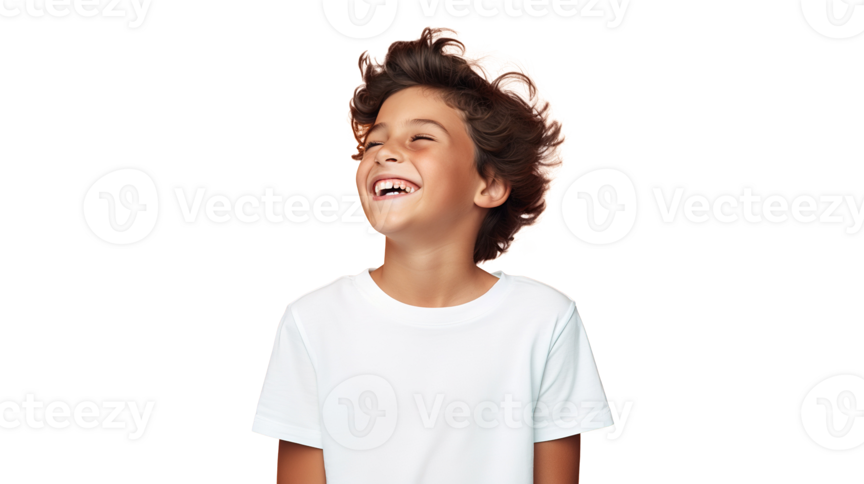Joyful Boy Smiling Isolated on Transparent png