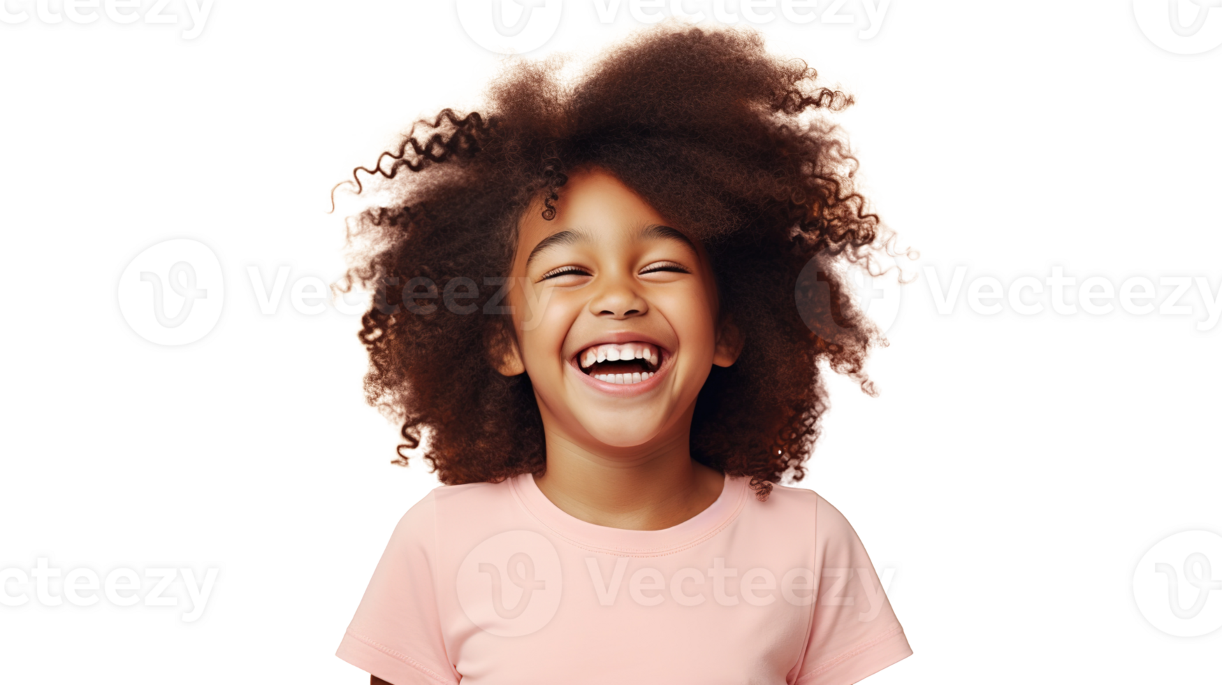Smiling Black Girl Isolated on Transparent Background. DEIB, Diversity, Equity, Inclusion png
