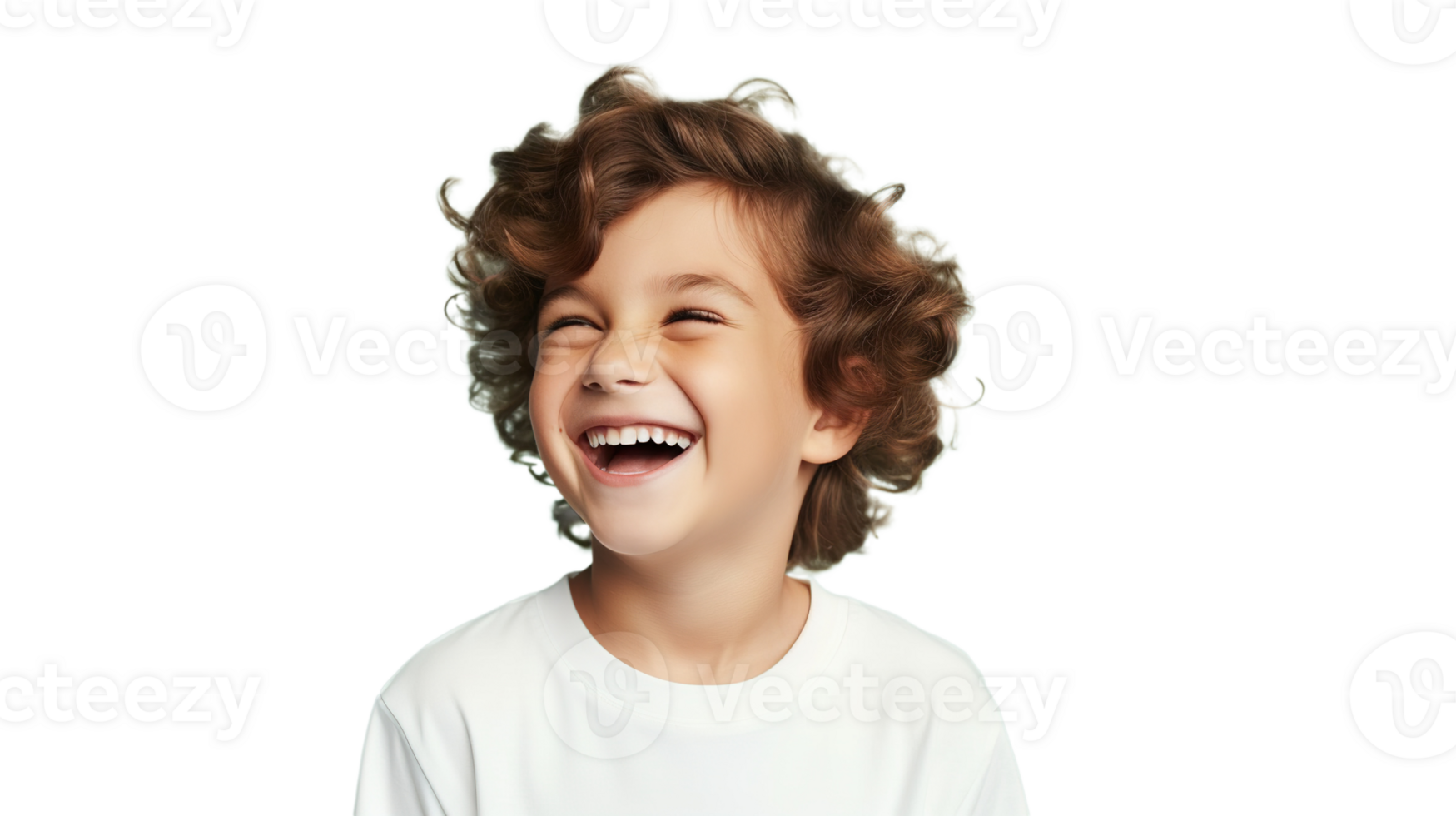 Joyful Boy Smiling Isolated on Transparent Background png