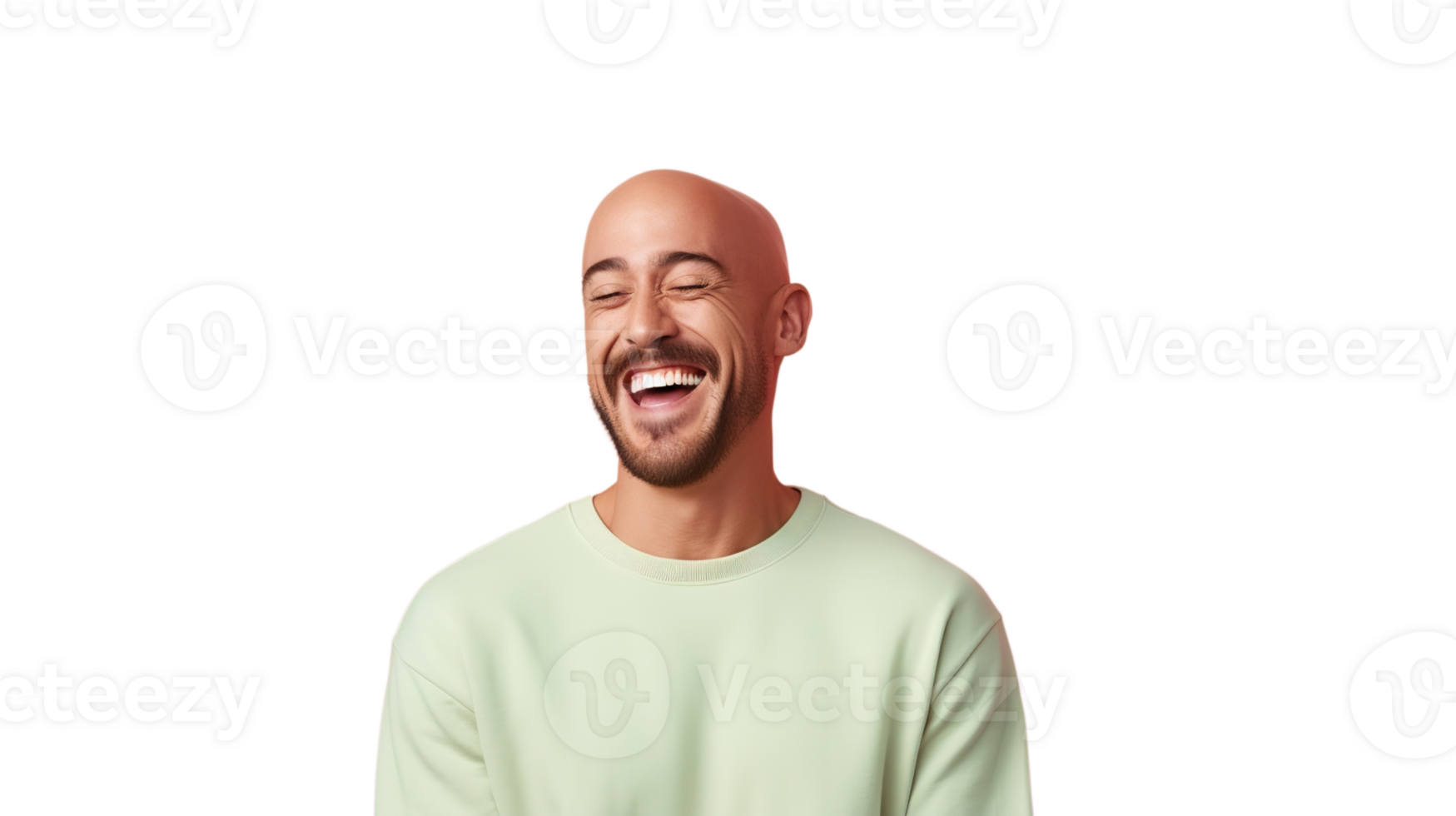 Happy man isolated on transparent background, joyful, cheerful, smiling, emotion, portrait, fun, positive vibes png