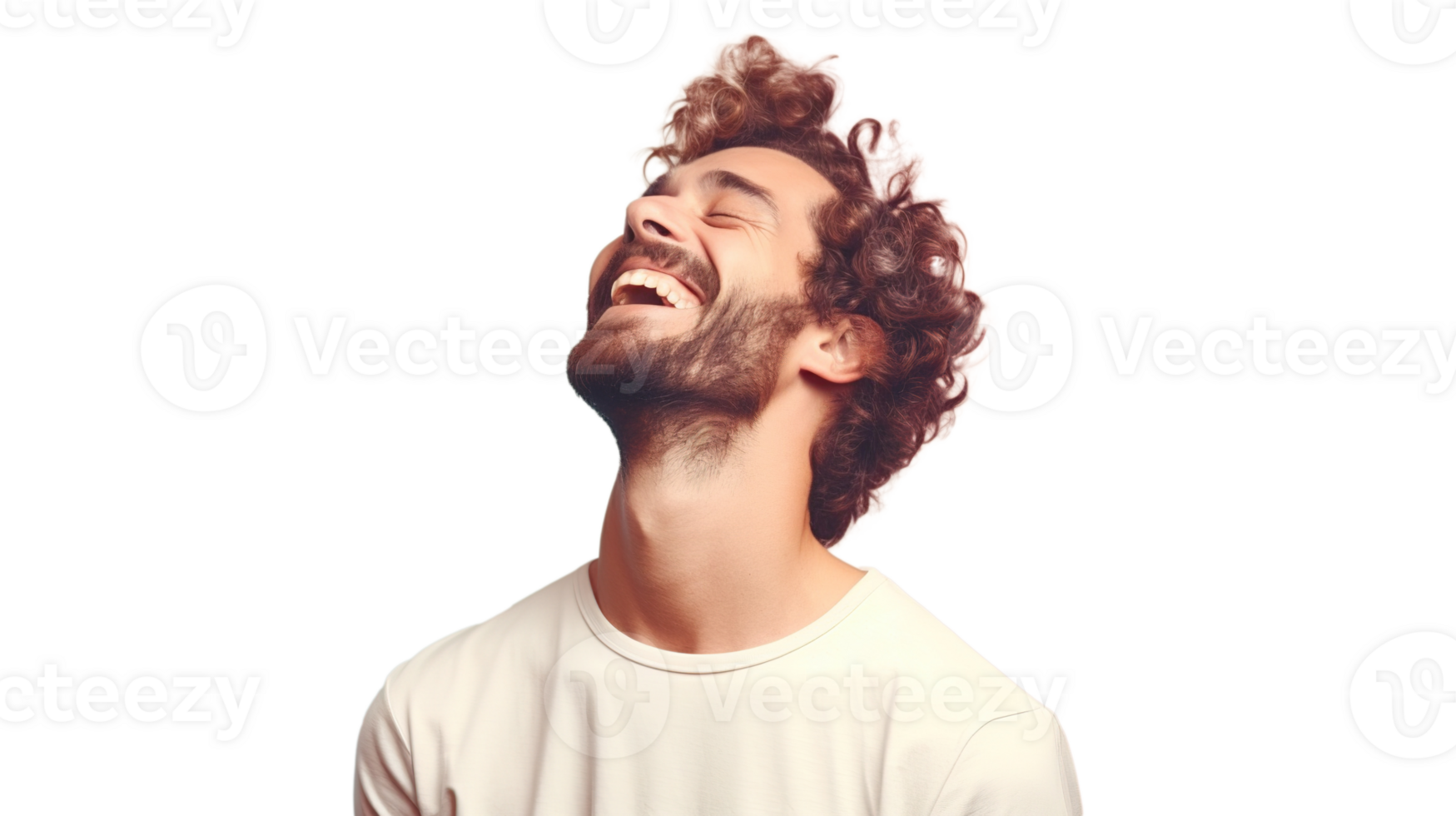 Laughing Man isolated on the Transparent Background png
