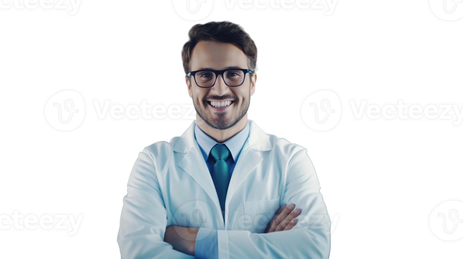 Young Male Scientist in Modern Medical Laboratory on Transparent png