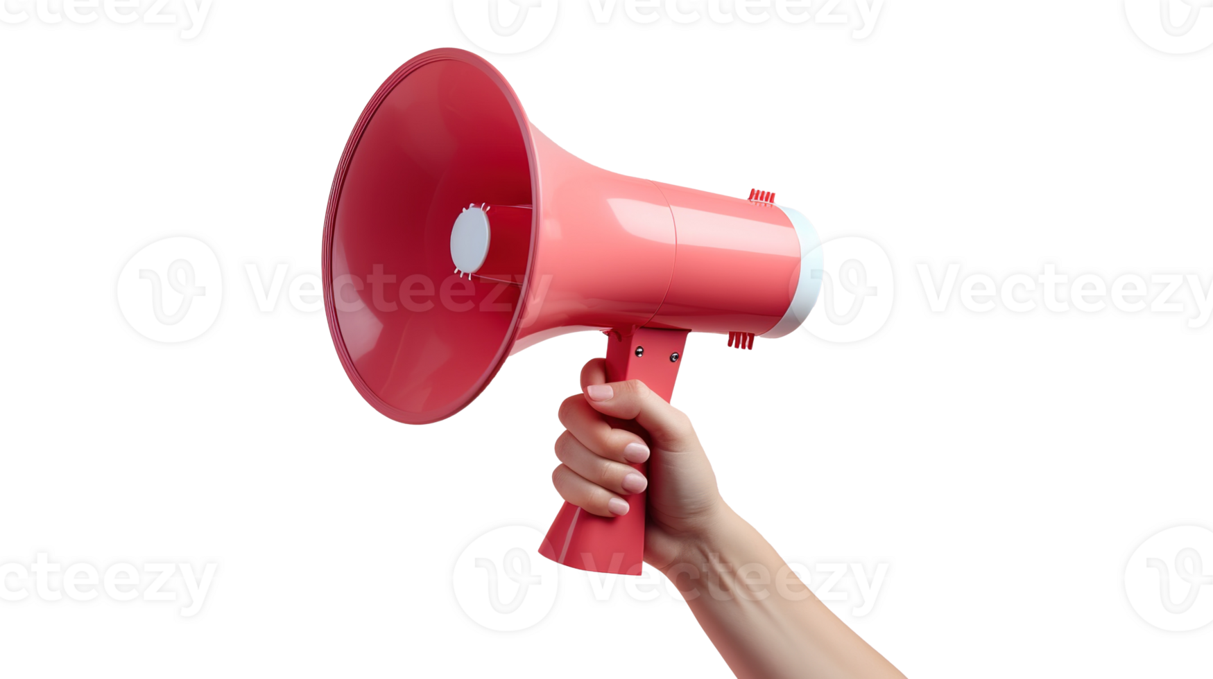 Megaphone Advertisement in Hand on Transparent Background, Marketing and Sales png
