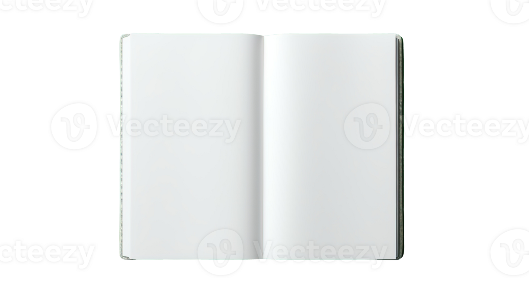 Blank A4 Magazine Brochure Mockup in 3D on Transparent png