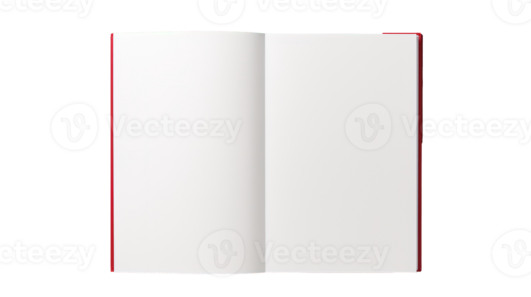 Blank A4 Magazine Brochure Mockup in 3D on Transparent Background png