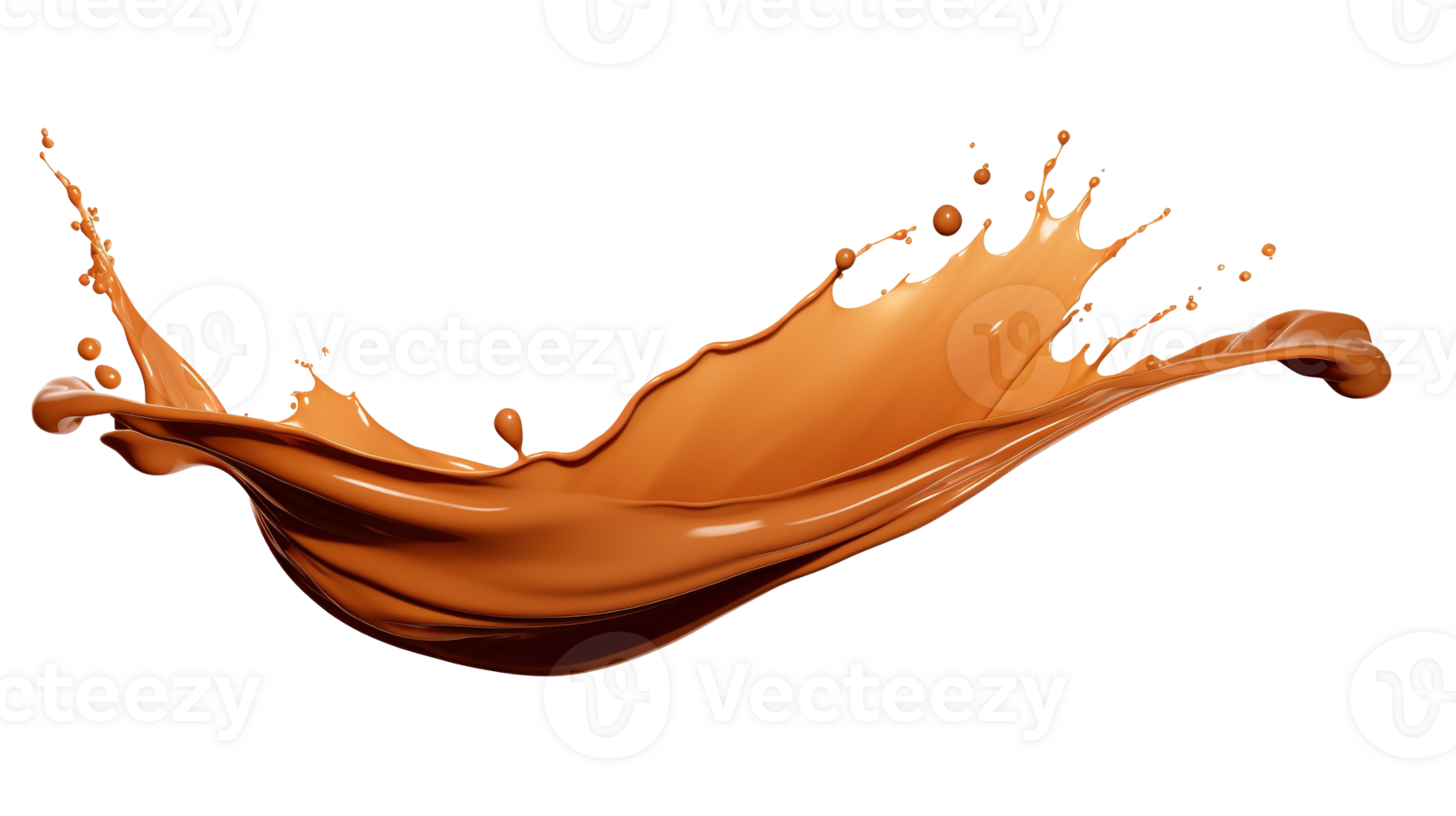 Brown Paint Splash Isolated at Transparent Background png