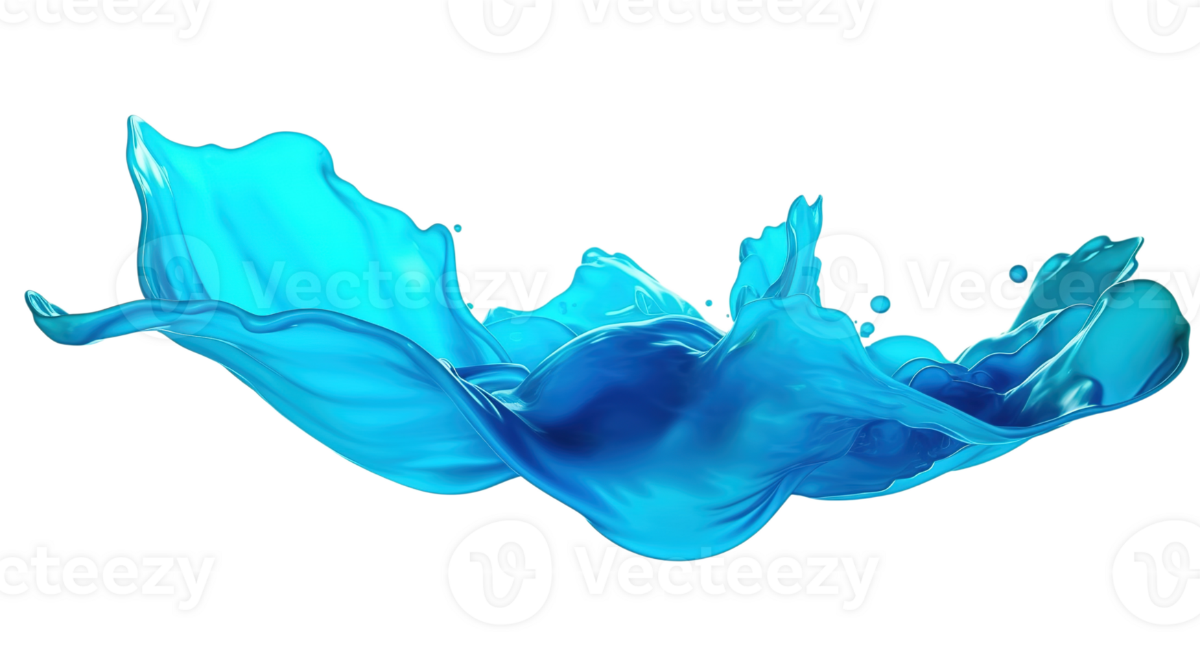 Cyan Paint Splash Isolated at Transparent Background png