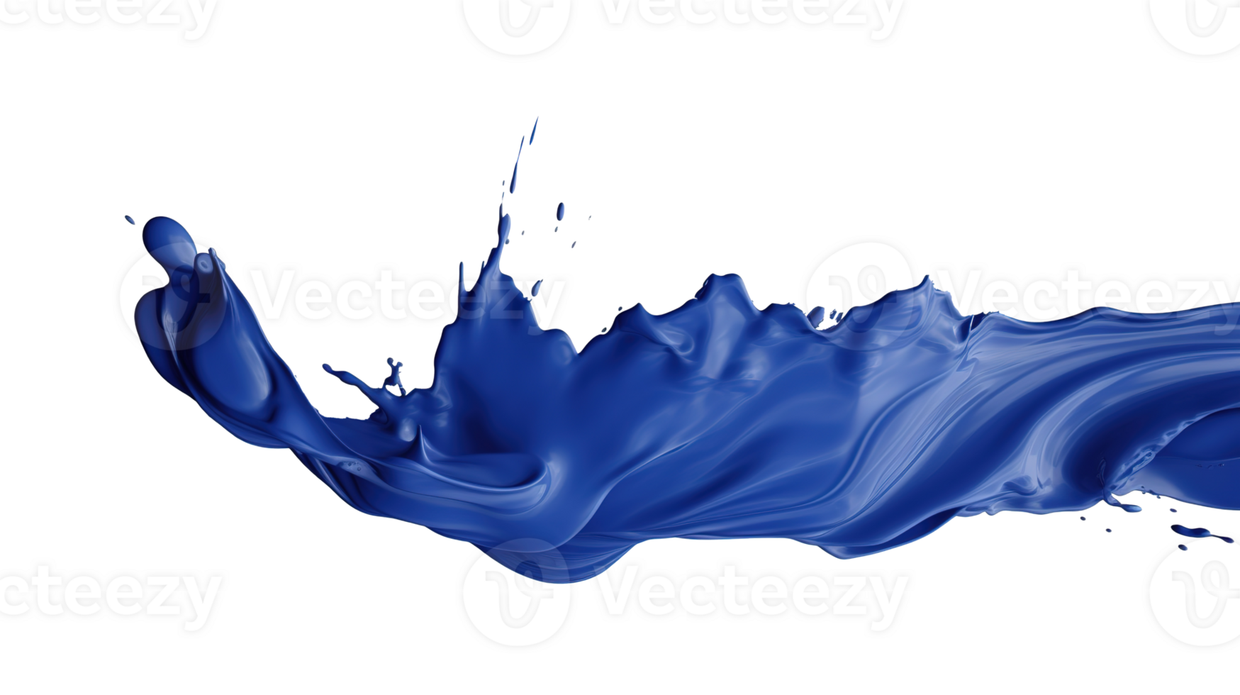 Navy Paint Splash Isolated at Transparent Background png