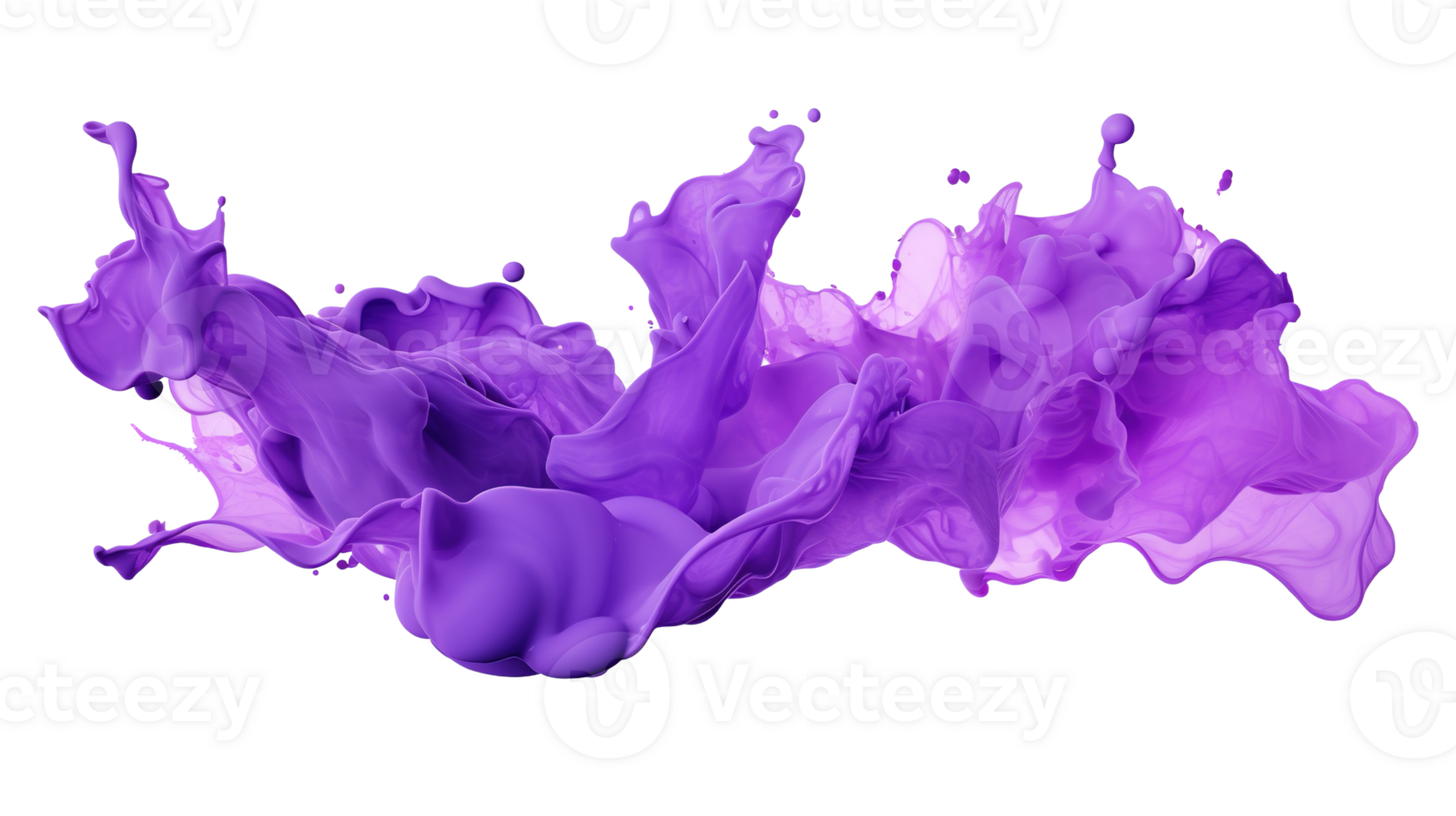 Purple Paint Splash Isolated at Transparent Background png