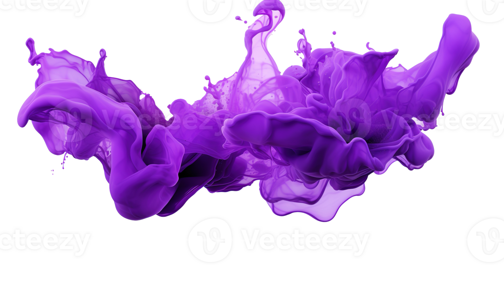 Purple Paint Splash Isolated on Transparent Background png