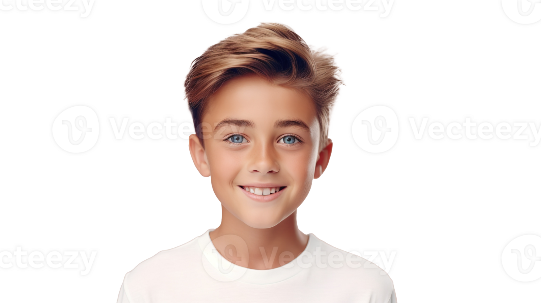 Handsome Smiling Boy Isolated at Transparent Background png