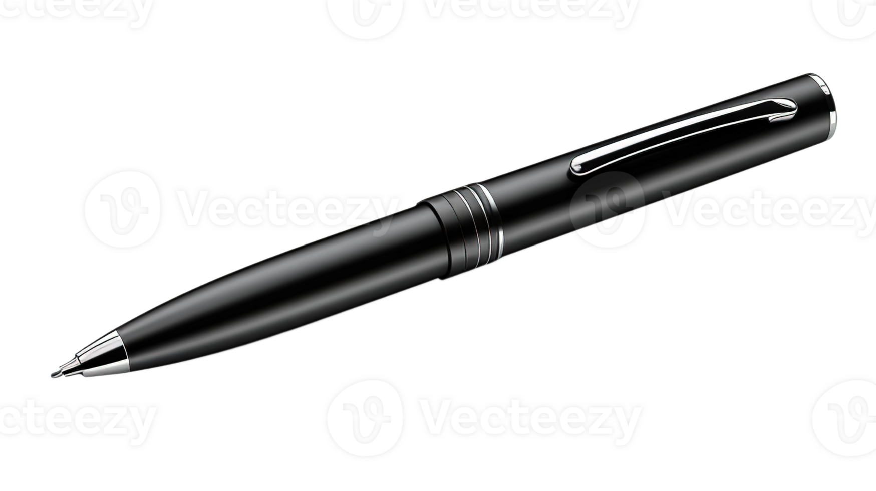 Classic Ballpoint Pen on Transparent Background. School, Work, Signature, Tool png