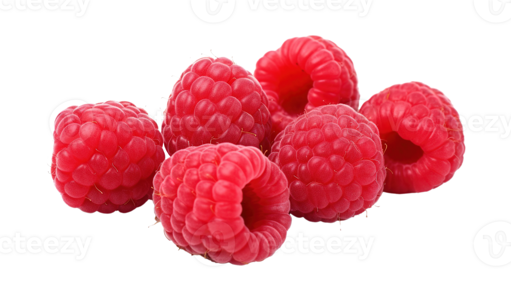 Raspberries on Transparent Background. Fresh, Healthy, Fruit, Berry png