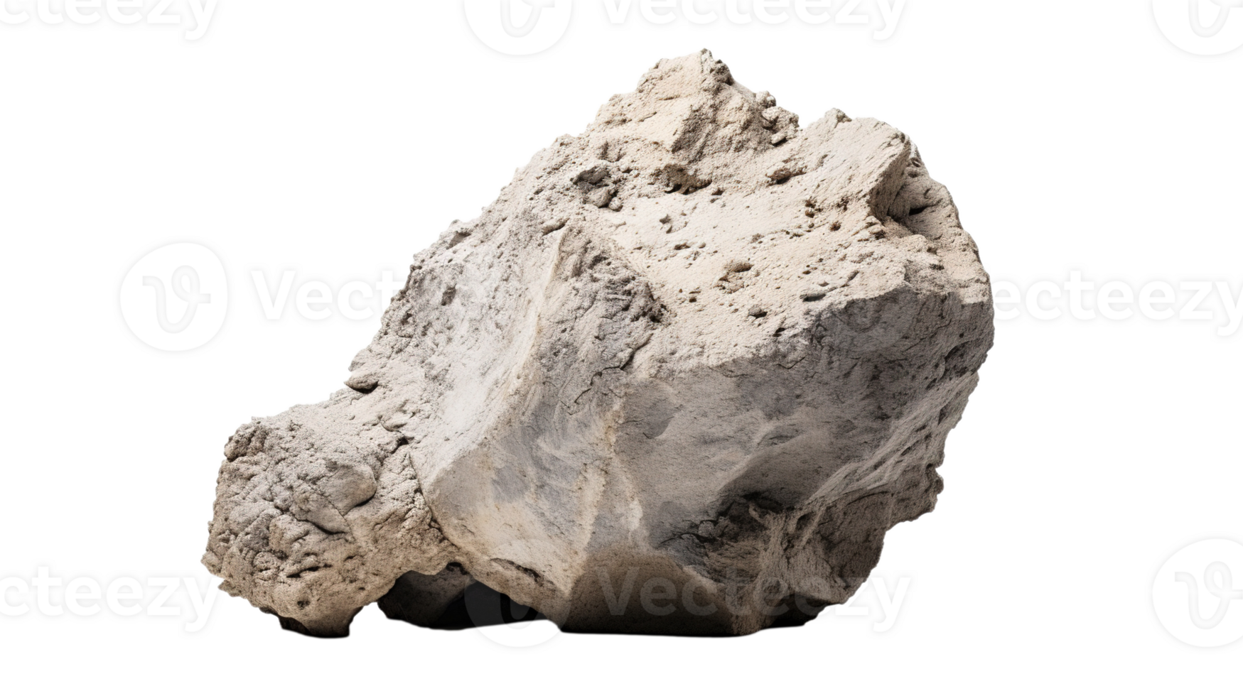 Earthy Rock on Transparent Background. Rugged, Nature, Outdoor Decor png