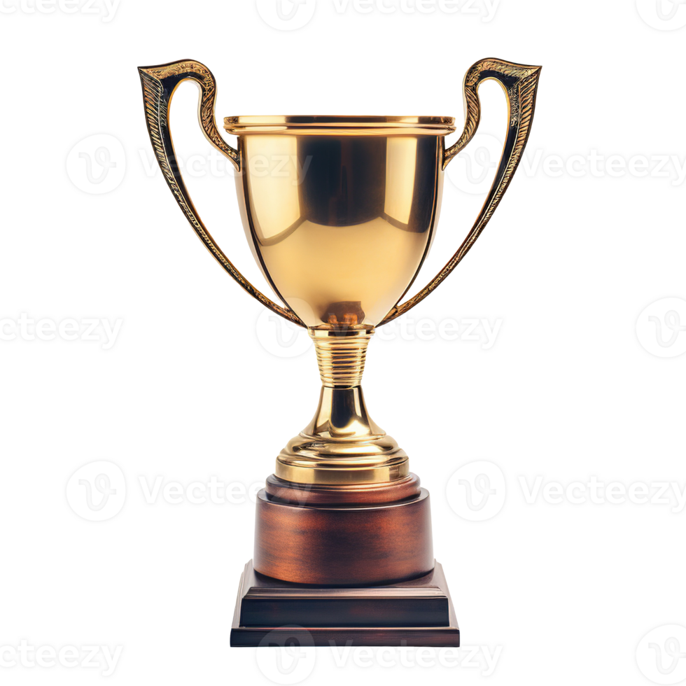 Trophy on Transparent Background, Symbol of Victory and Accomplishment png