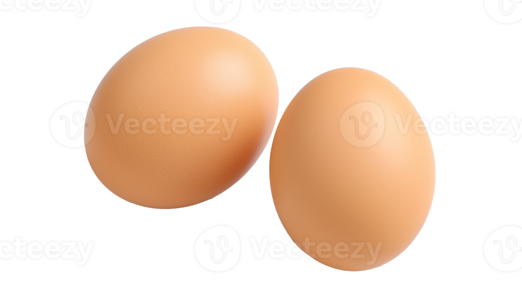 Pair of Eggs on Transparent Background. Breakfast, Cooking png