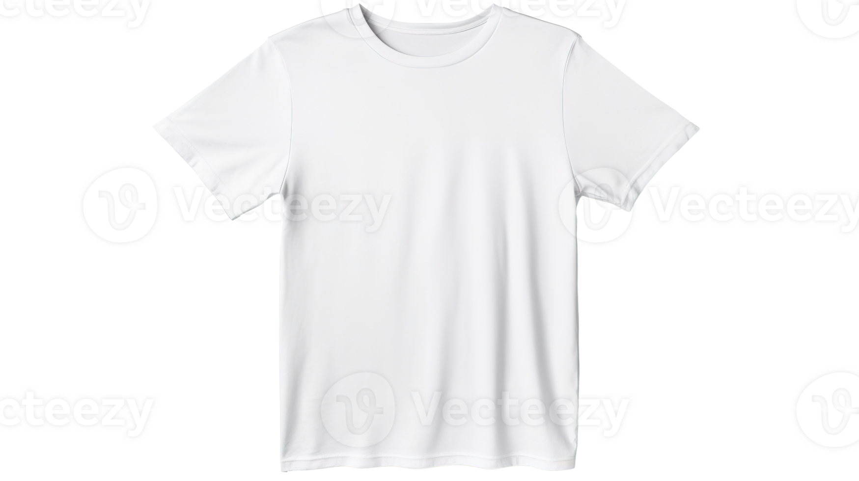Blank White T-Shirt Isolated on Transparent png
