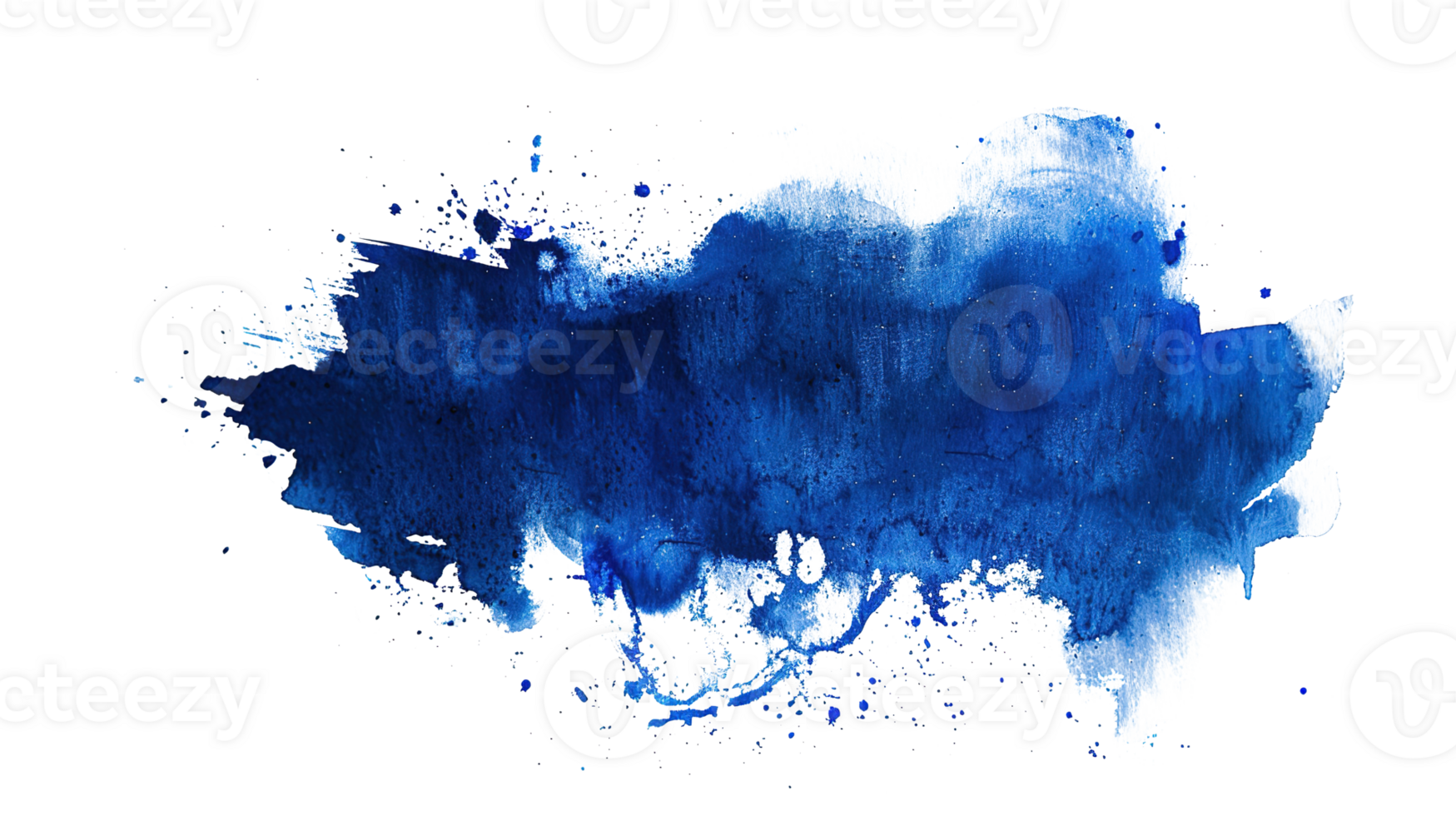 Navy Blue Watercolor Stain on Transparent Background. Texture, Splash, Watercolor, Water, Liquid, Paper, Artistic, Banner, Art, Abstract, Bright, Graphic, Drawing png