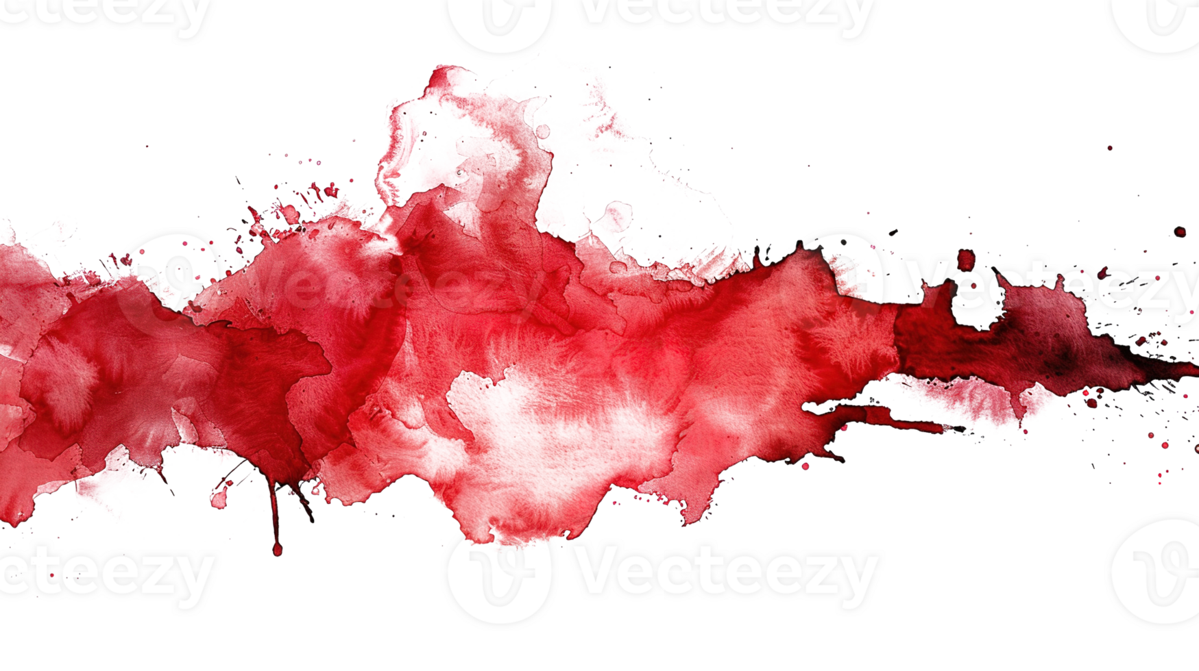 Red Watercolor Stain on Transparent Background. Texture, Blood, Splash, Watercolor, Water, Liquid, Paper, Artistic, Banner, Art, Abstract, Bright, Colour, Drawing png