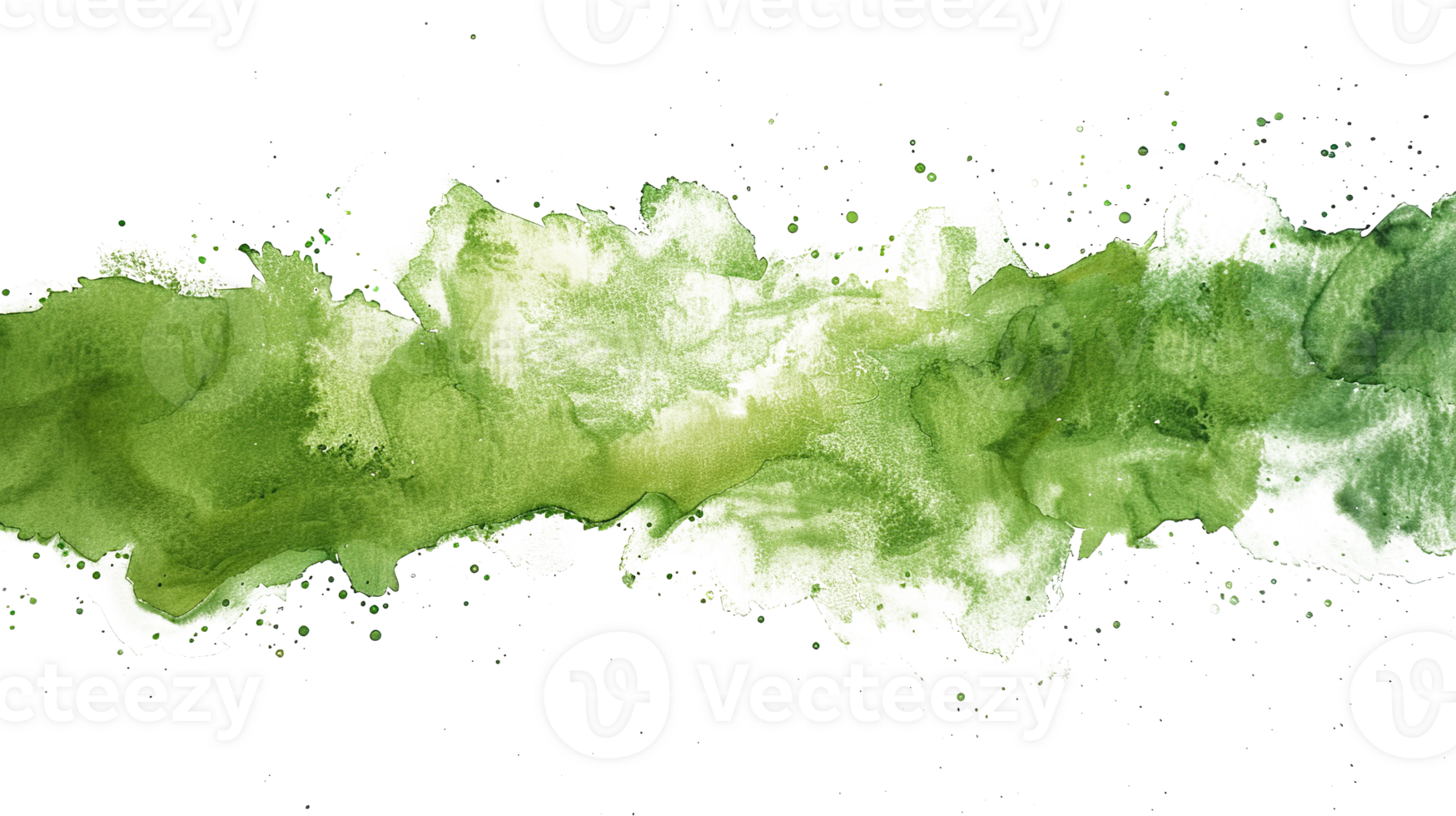 Green Watercolor Stain on Transparent Background. Texture, Splash, Watercolor, Water, Liquid, Paper, Artistic, Banner, Art, Abstract, Bright, Colour, Drawing, Graphic png