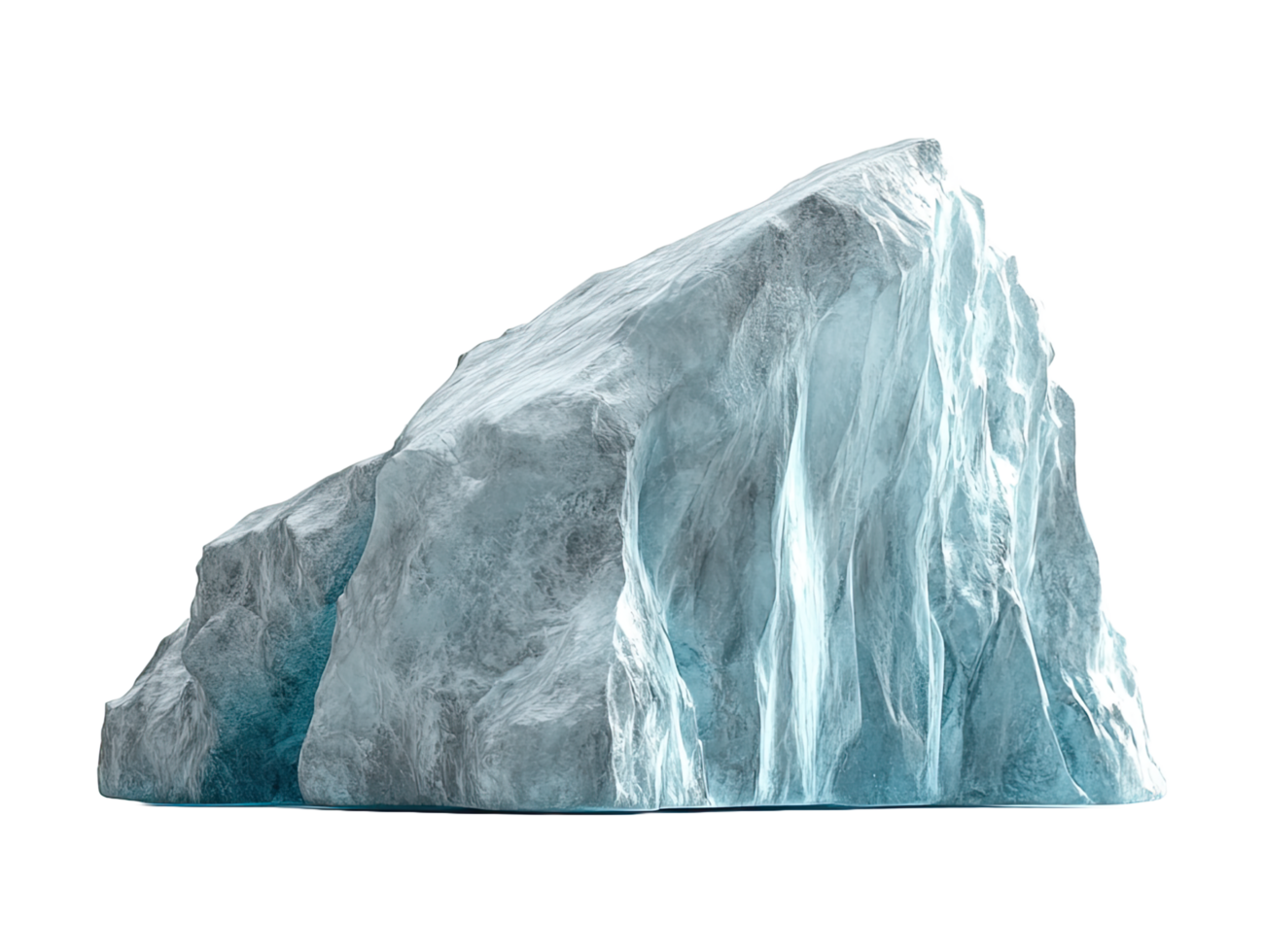 Iceberg isolated on transparent background png