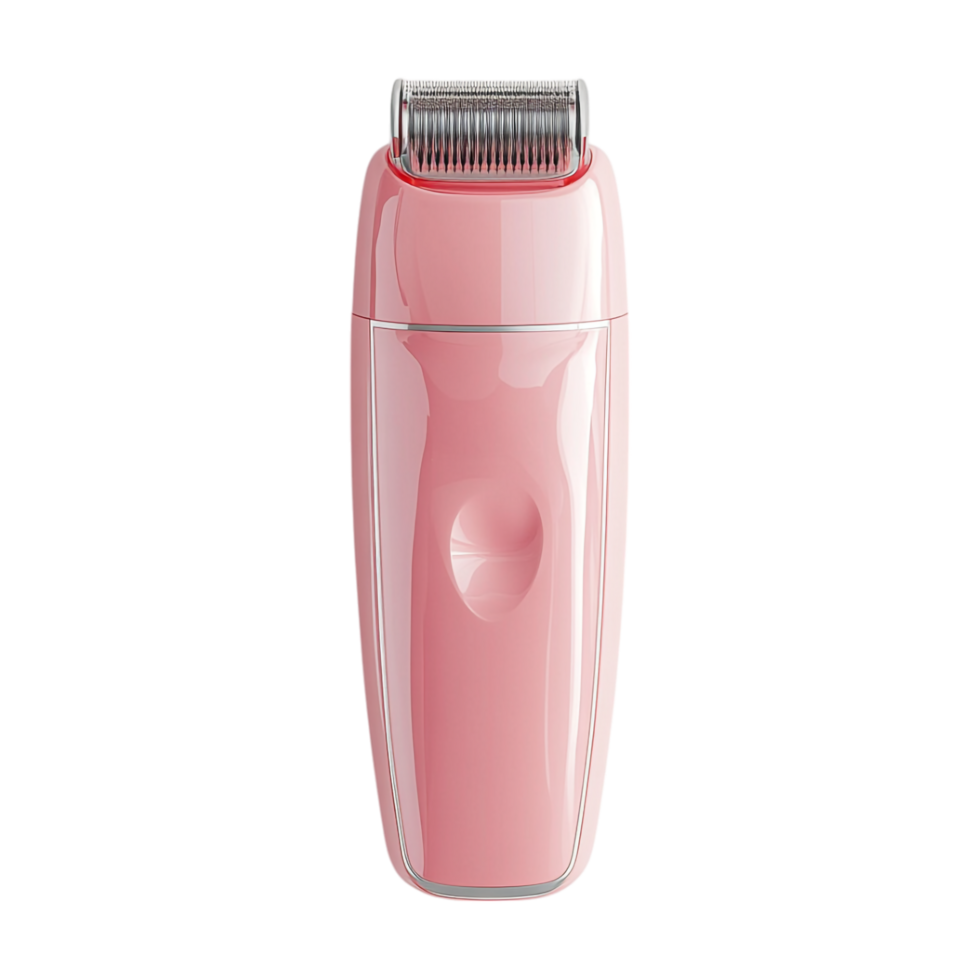 a pink electric shaver on a transparent background png