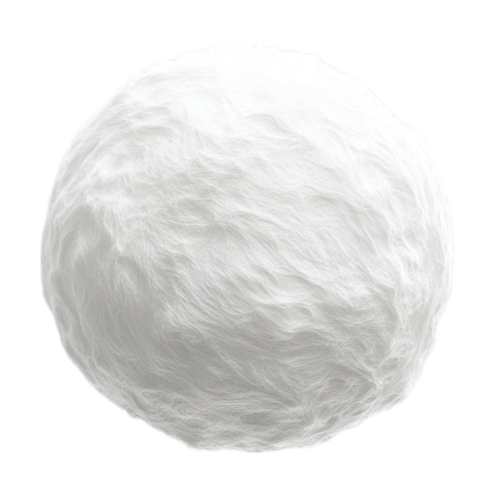 a white fluffy ball on a transparent background png