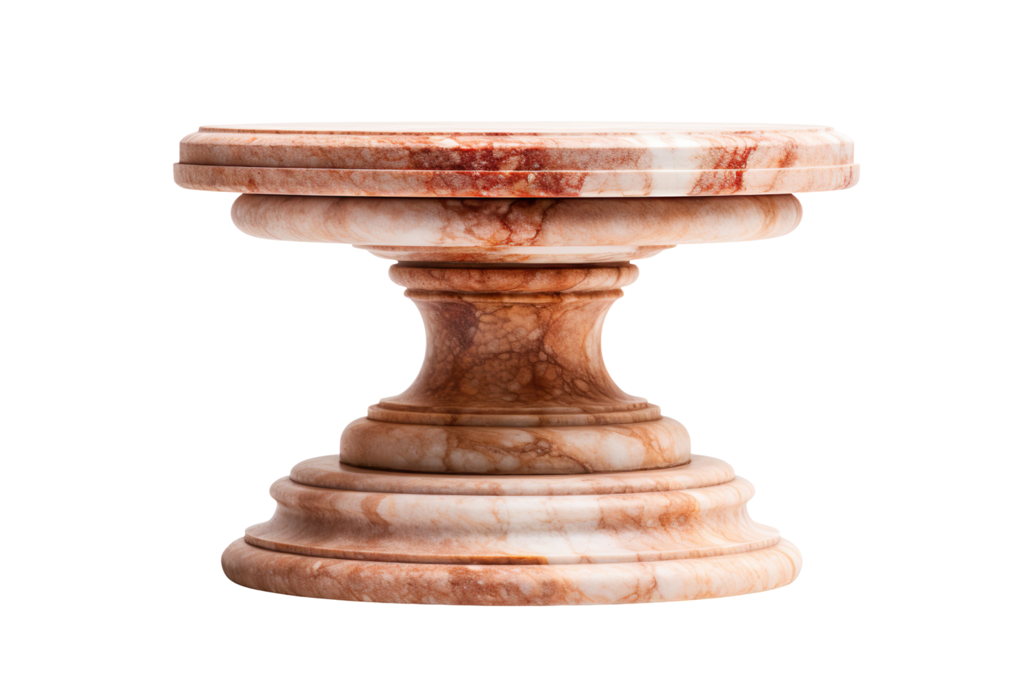 Antique marble pedestal isolated on transparent background png
