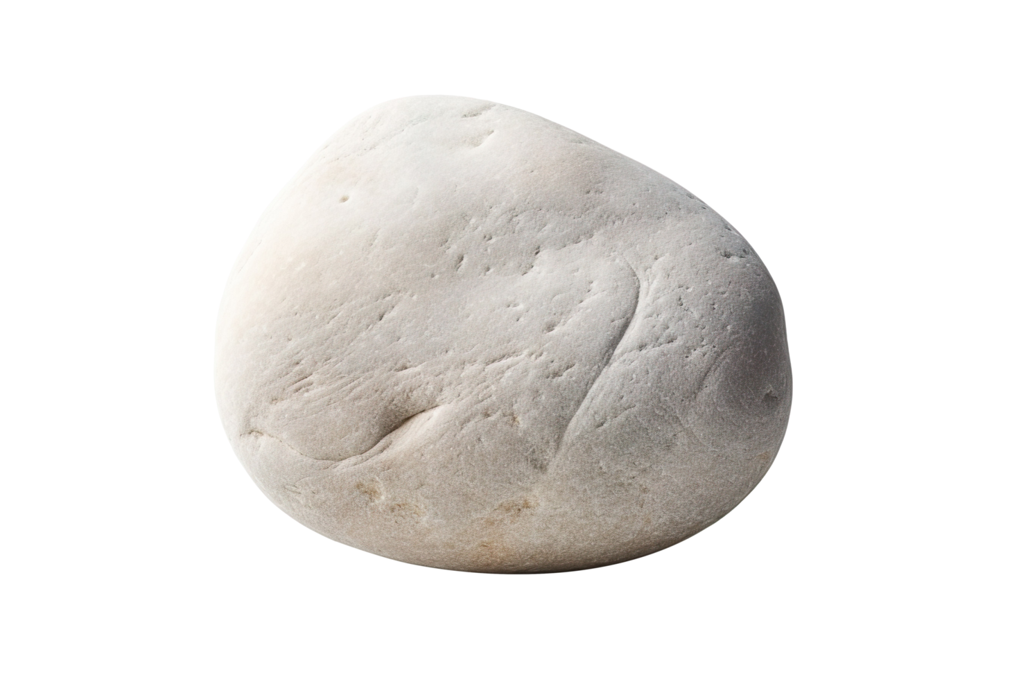 A white stone isolated on transparent background png