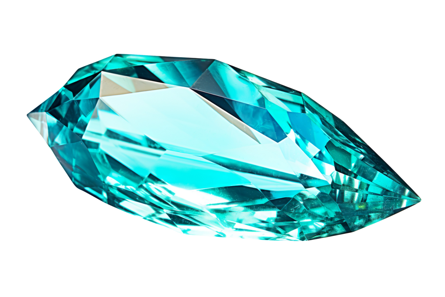 aquamarine gem jewel isolated on transparent background png
