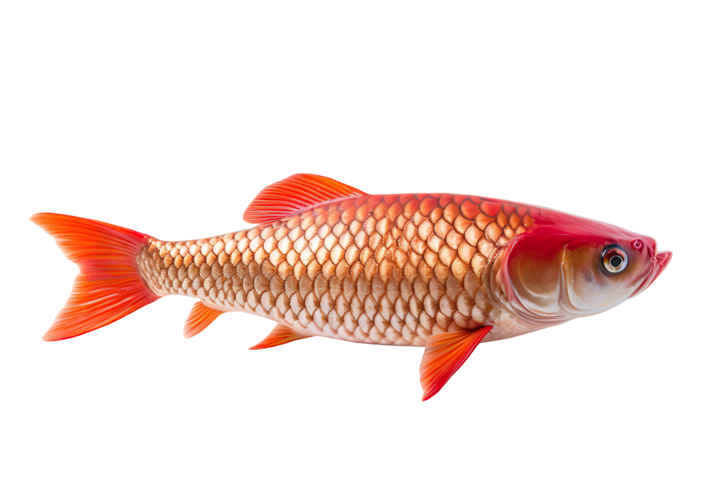Arowana fish isolated on transparent background png