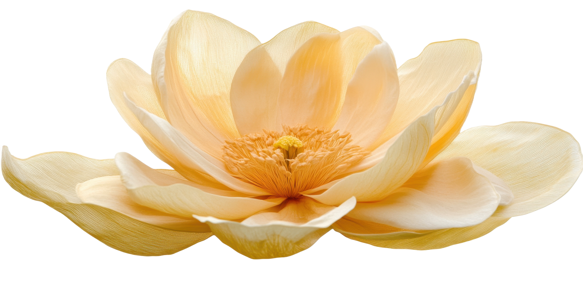 A beautiful open flower displaying delicate petals and a golden center png