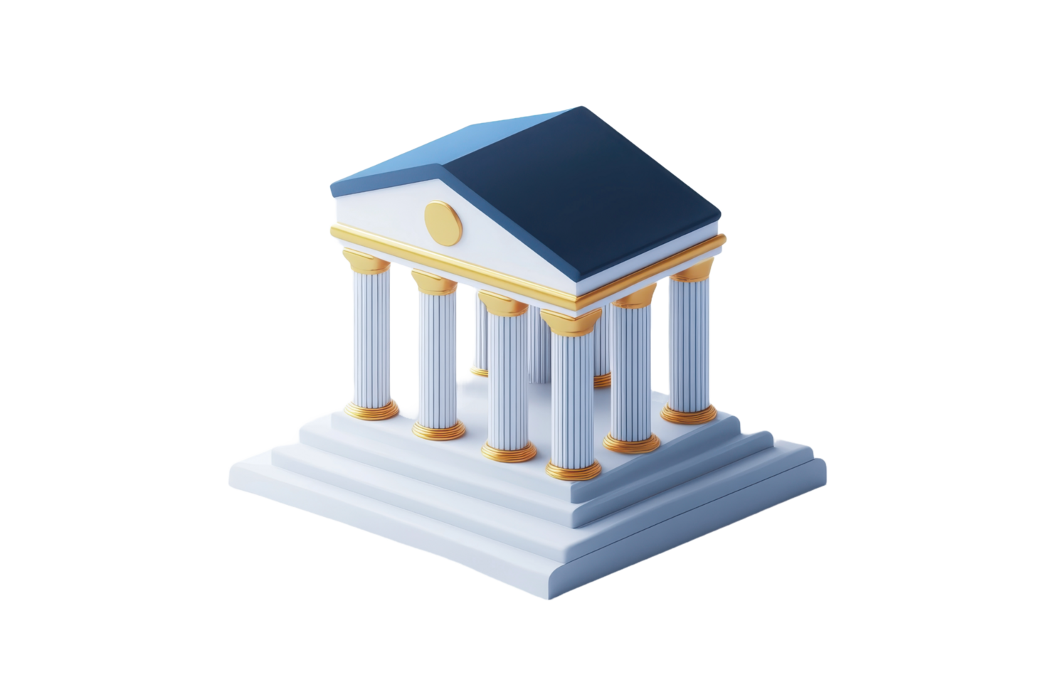 The Illustration Displays a Classical Building with Columns and a Roof png