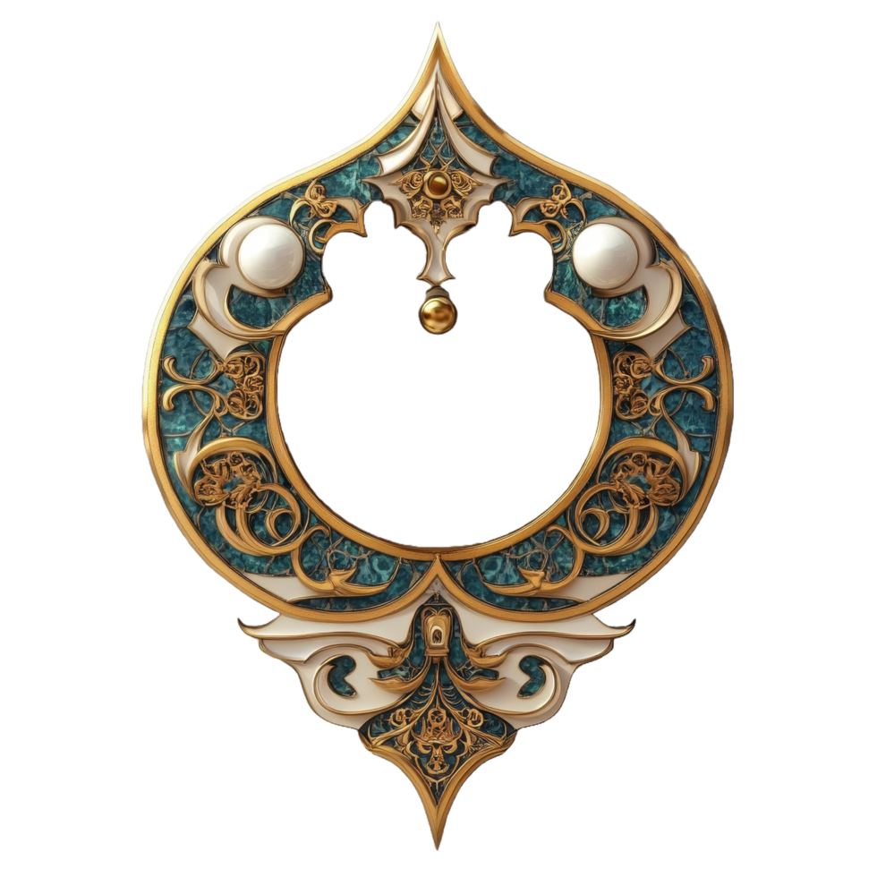 An ornate decorative frame with intricate patterns and a stylish design png