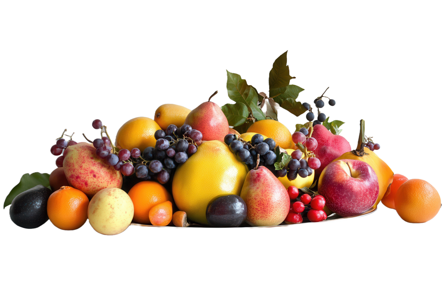 A bountiful arrangement showcasing various types of colorful fresh fruits png