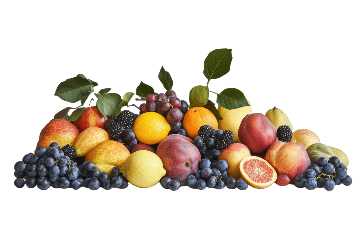 A beautiful collection of various healthy and delicious fruits png