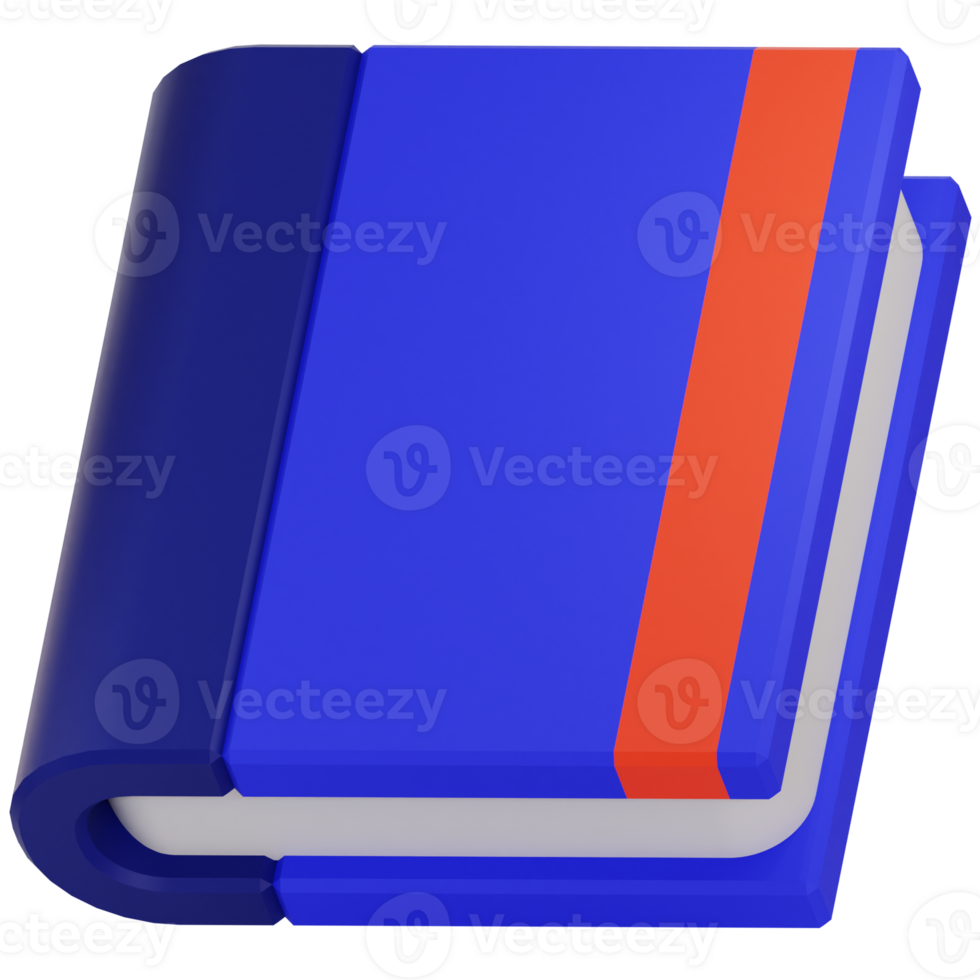 unique book 3d icon illustration png