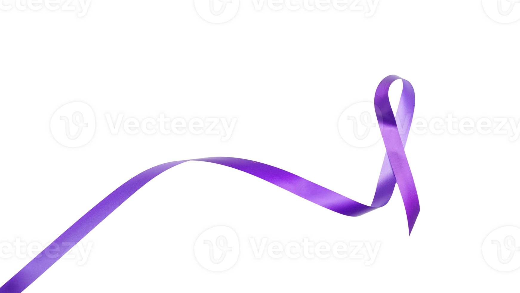 Purple curly ribbon isolated on transparent background png