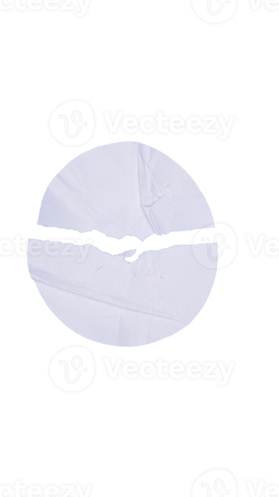 white round paper sticker label isolated on transparent background png