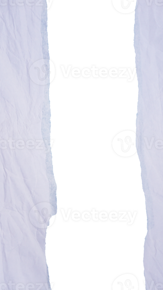 White paper sticker label with ripped edges isolated on transparent background png