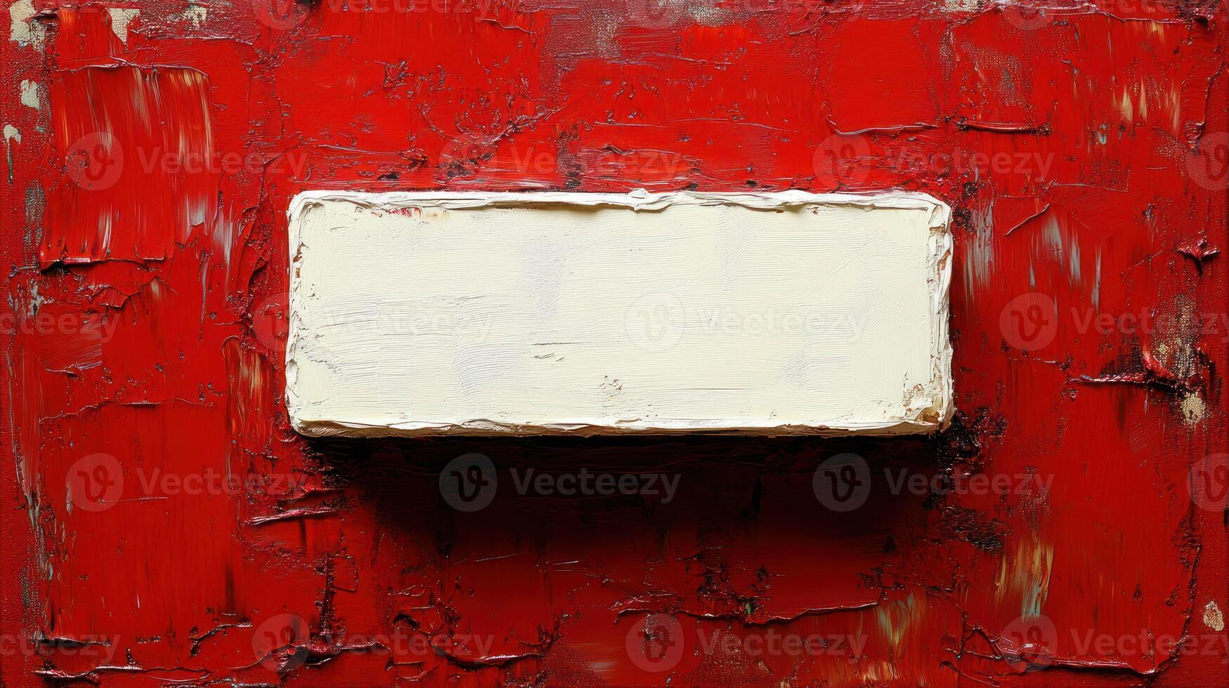 Abstract Red Background with White Rectangle photo