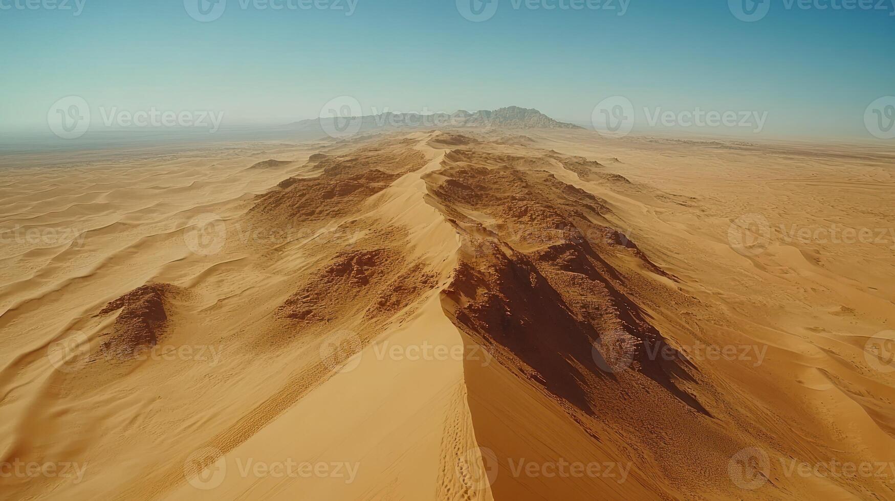 Aerial Desert Dune Landscape photo