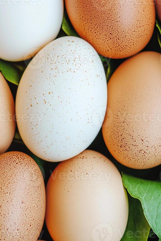 A close up of a bunch of eggs photo