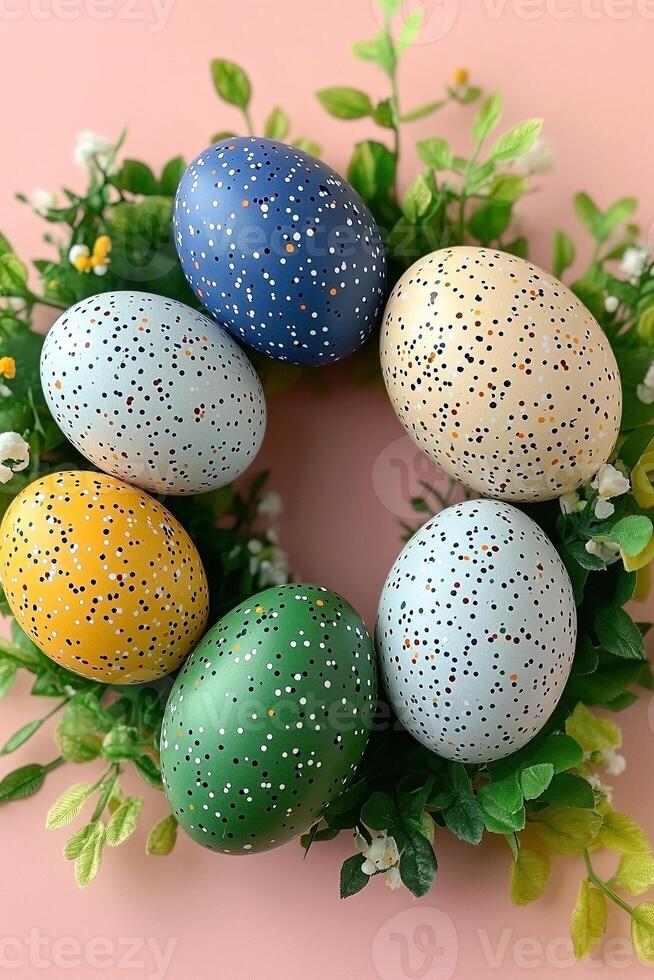 Diy easter egg wreath photo