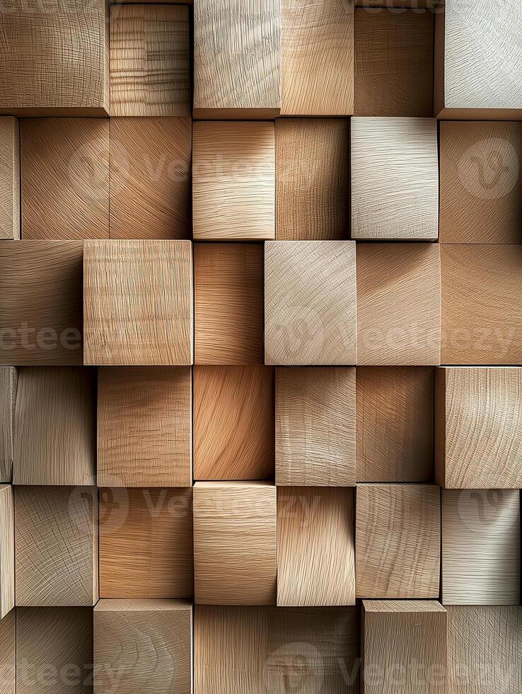 Textured wood surfaces showcasing varied grains and colors for home design inspiration within modern interiors. Visually striking arrangement of wood textures, array of natural tones and pattern photo